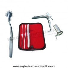 Hegar uterine dilator 3 pieces set,3-4, 5-6, 17-18, pinwheel, grave large, collin large